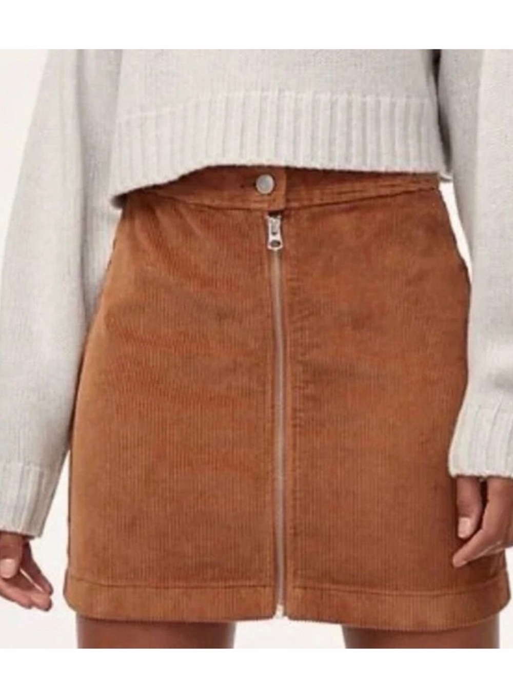 WILFRED FREE Aritzia Free Lily Corduroy Tan Skirt Size 0